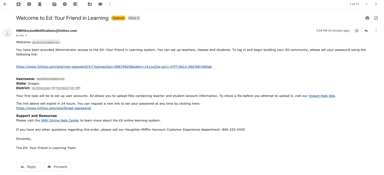 How Ed Admins log into HMH Ed (Admin)